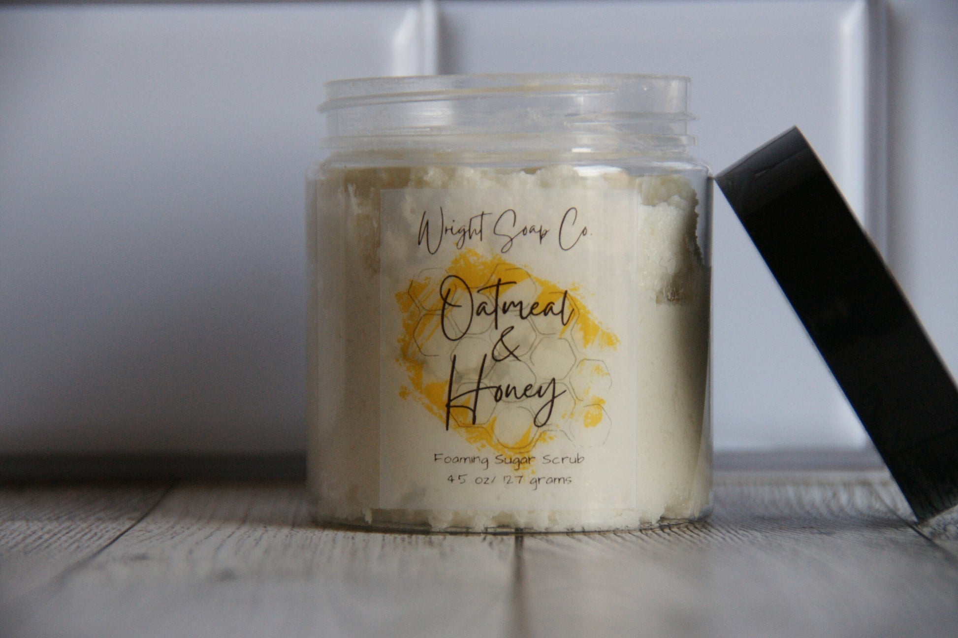 Oatmeal and Honey Hemp Body Scrub - Sugar Scrub -