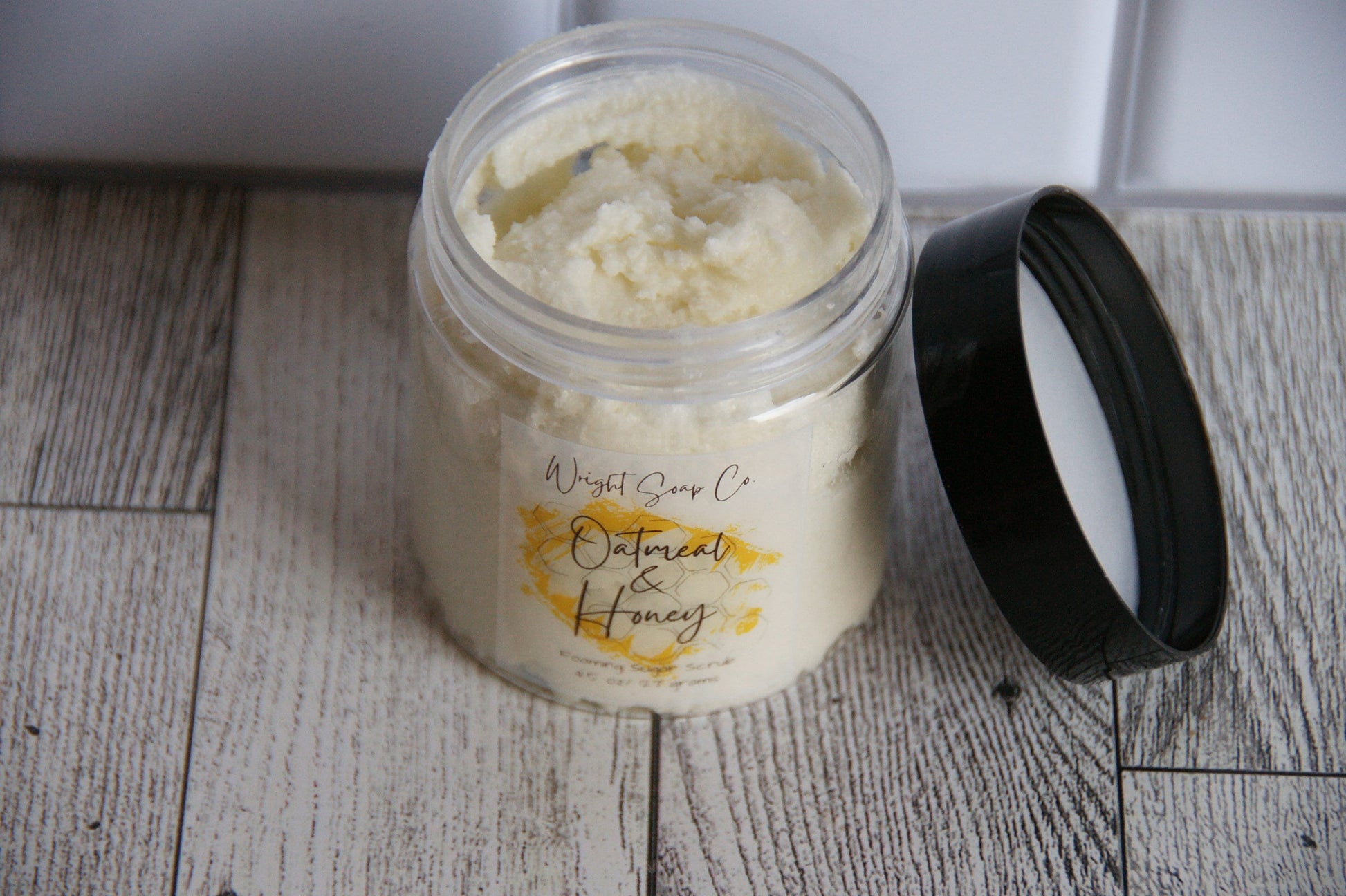 Oatmeal and Honey Hemp Body Scrub - Sugar Scrub -