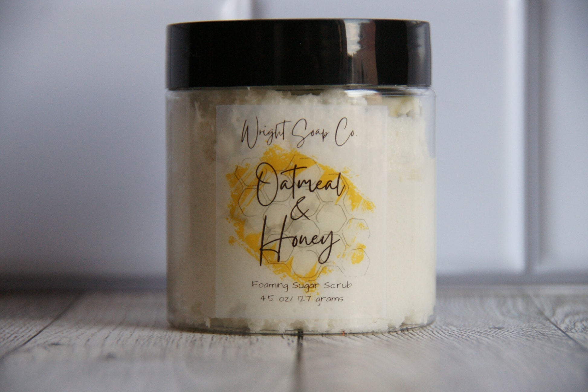 Oatmeal and Honey Hemp Body Scrub - Sugar Scrub -