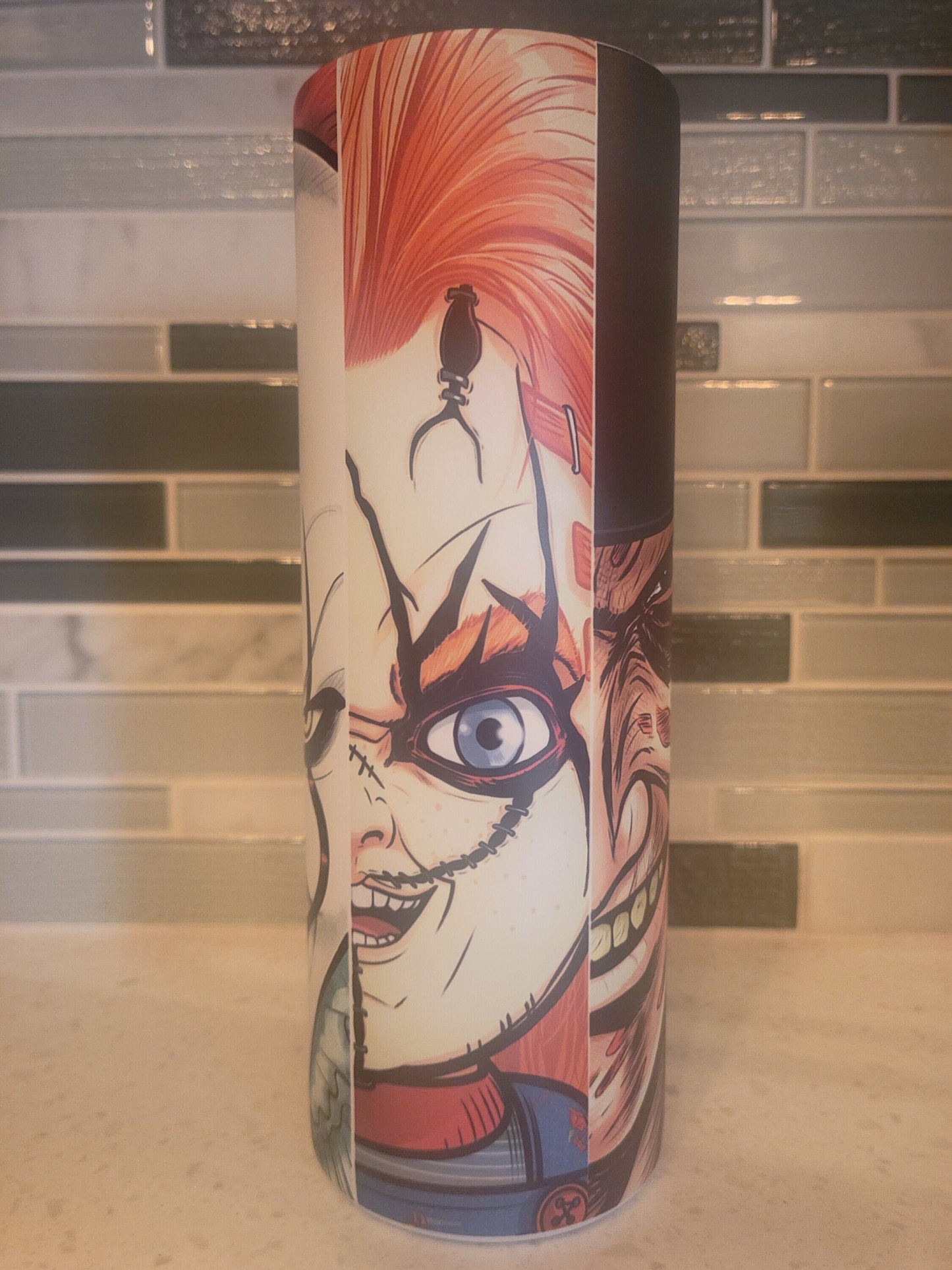 PennyWise**IT**Freddy**Jason**Micheal**Chucky** Glow in the dark**20 oz Tumbler