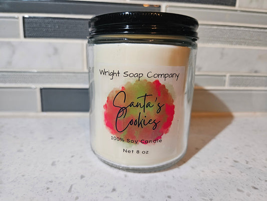 Santa's Cookies Candle** 100% Soy Wax** Hand poured** gift**self care