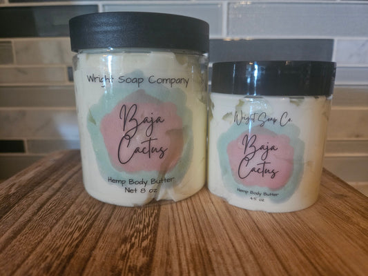 Baja Cactus Hemp Body Butter** Agave** SPA, Slef Care, silky, Lotion, Gift for her