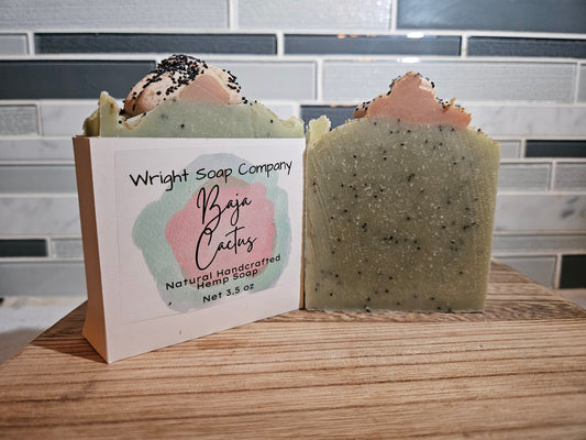 Baja Cactus Hemp Soap - Handmade Soap - Selfcare-Artisan-Coconut Free