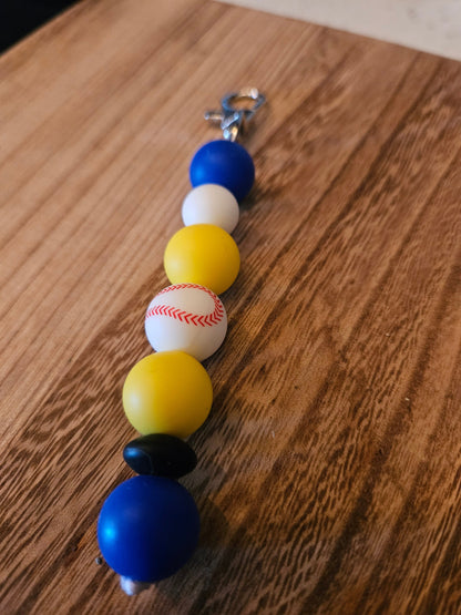 Team Sport Keychain |Customized | Bangle Key Ring | Silicone Bangle Key Ring | Cute Keychain | Small Gift for Girls Women Bridesmaid Teams