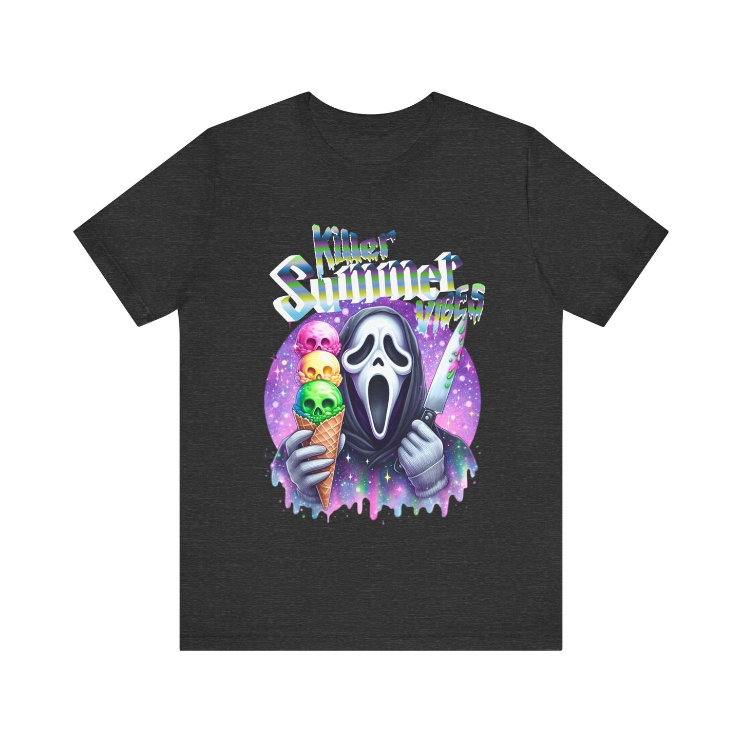 Killer Summer Vibes*** Ghost** Killer** Horror**Unisex Jersey Short Sleeve Tee