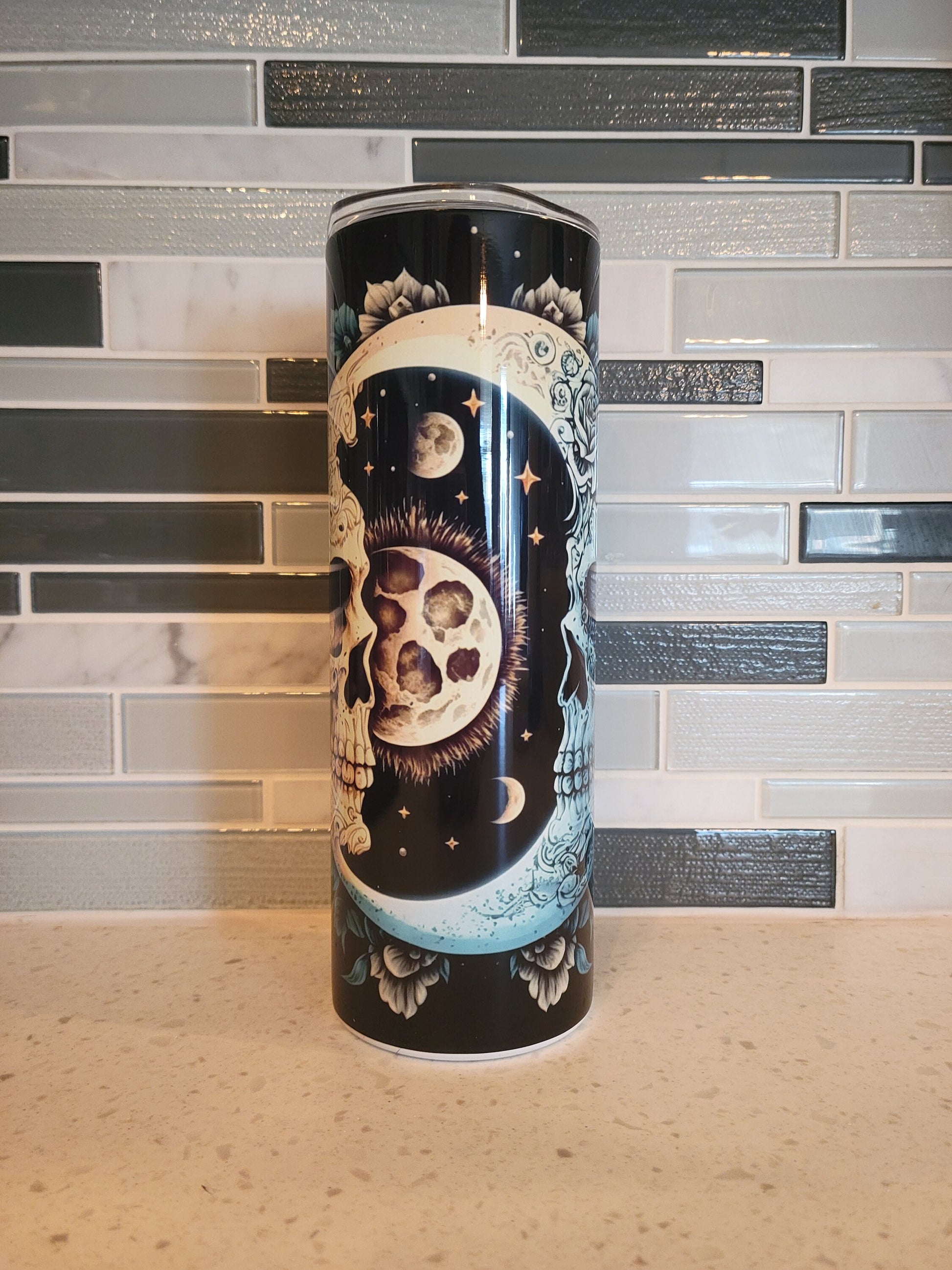 Celestial, Moon Phases, Galaxy, Astrology, Boho Cards, 20 oz tumbler