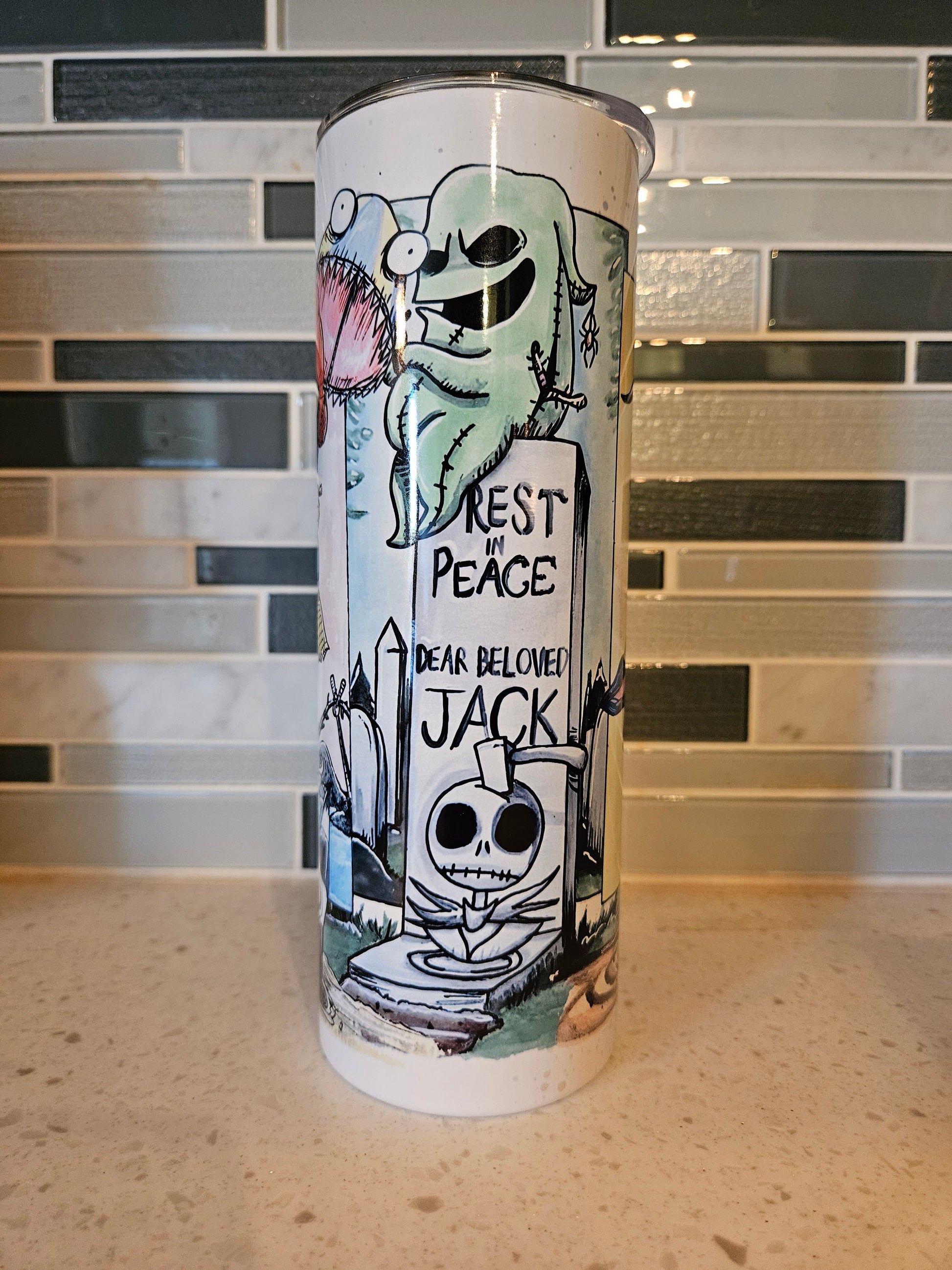 Jack* Oogie**20 oz Tumbler*Nightmare* Jack and Sally*