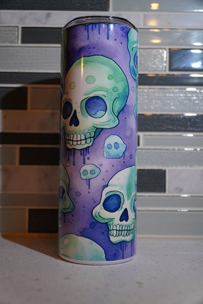 Skulls 20 oz tumbler Skull Boho