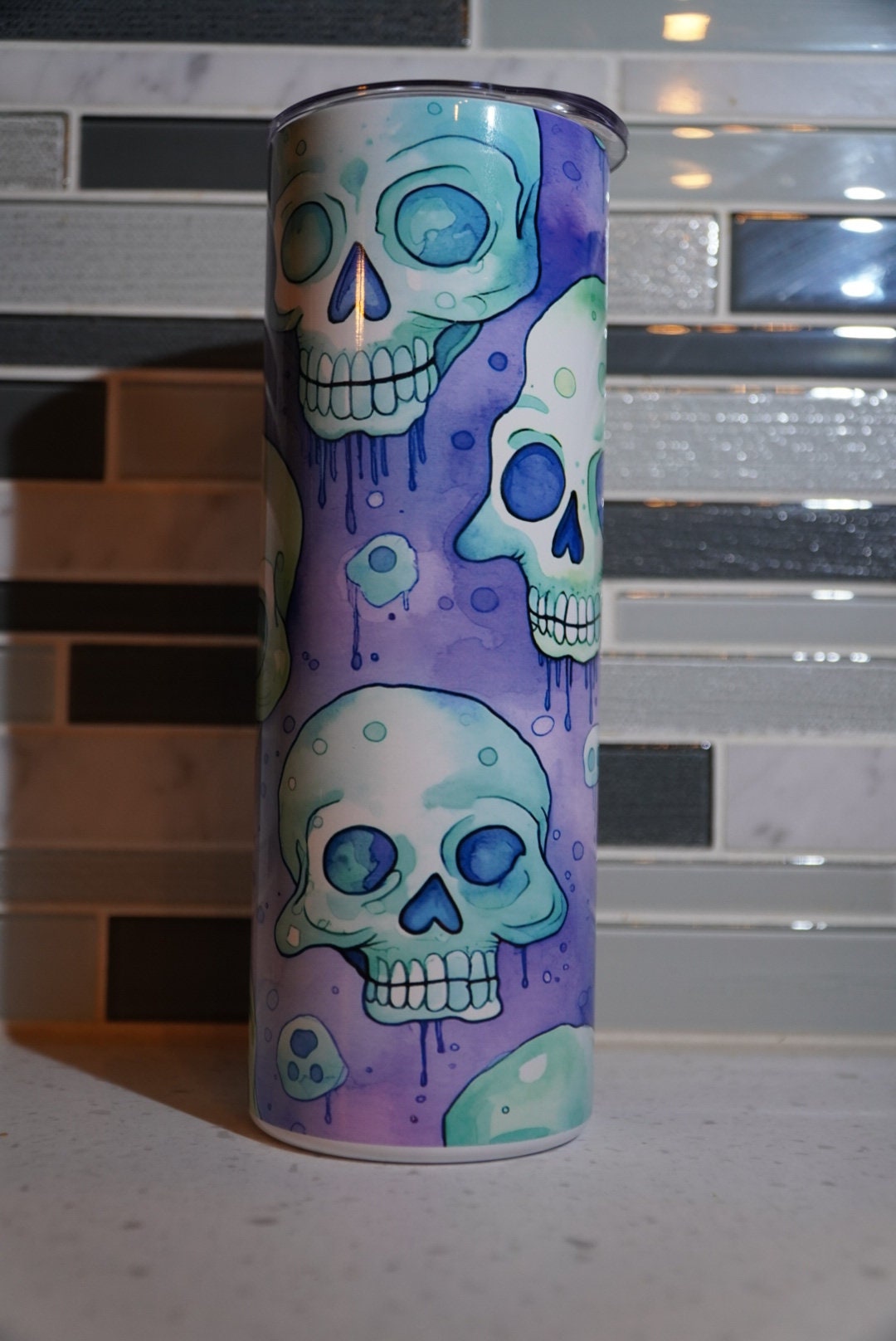 Skulls 20 oz tumbler Skull Boho