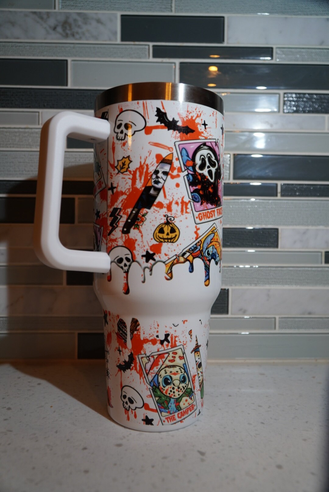 Friends**Ghostface**Jason** Michael Meyers**Pennywise**IT**Chucky**Horror**40 oz Tumbler