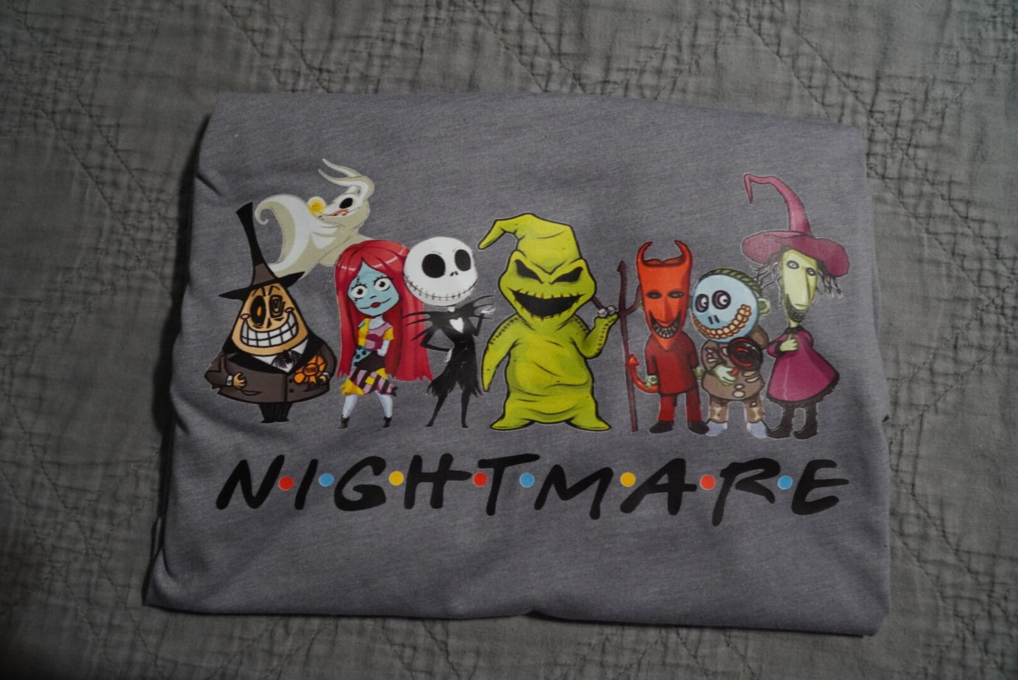 Spooky Halloween ** Nightmare** Jack**Sally**Zero**Oogie**Friends** Trendy**Witchy**T-Shirt**