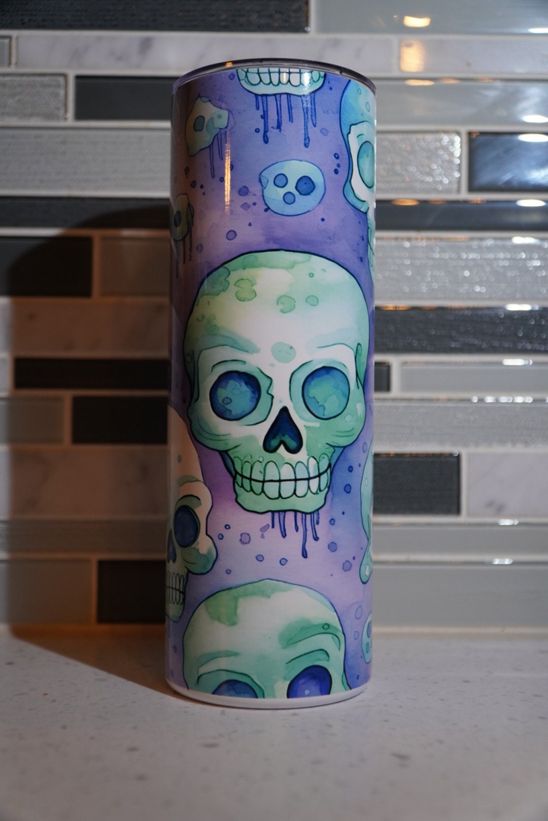 Skulls 20 oz tumbler Skull Boho