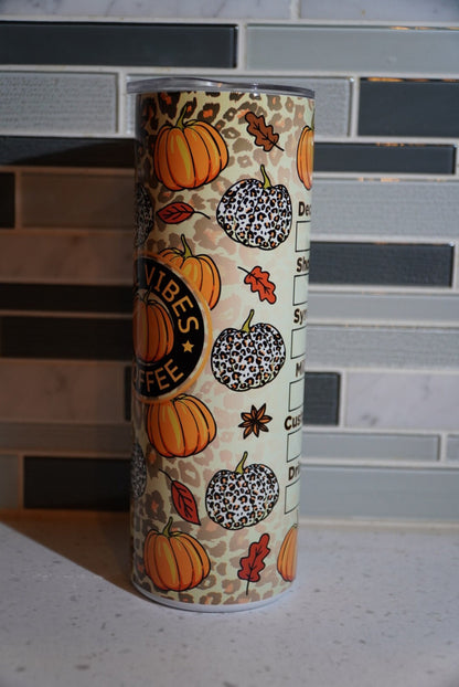 20 oz Tumbler**Fall**Pumpkin spice***Starbucks**Hot cup**cold cup**reusable cup** cup with lid and straw**Tumbler**