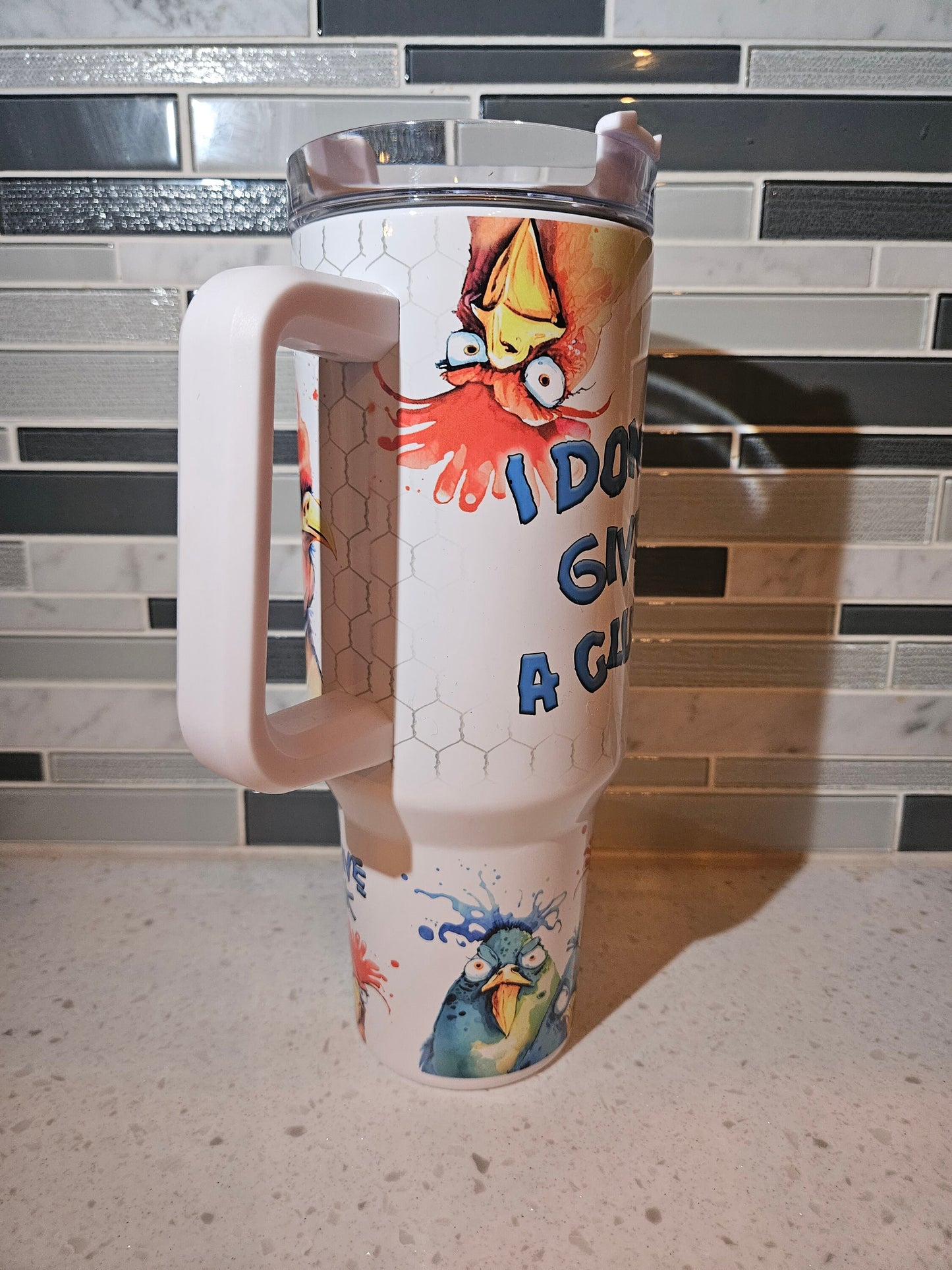 I dont give a cluck**chicken**farm**peckers**40 oz Tumbler