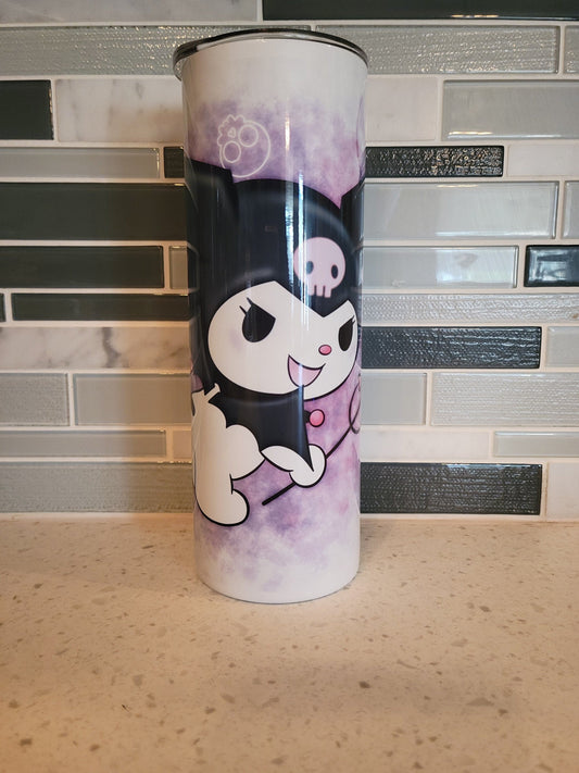 Evil Kitty*Hello**Kuromi**20oz Skinny Tumbler**