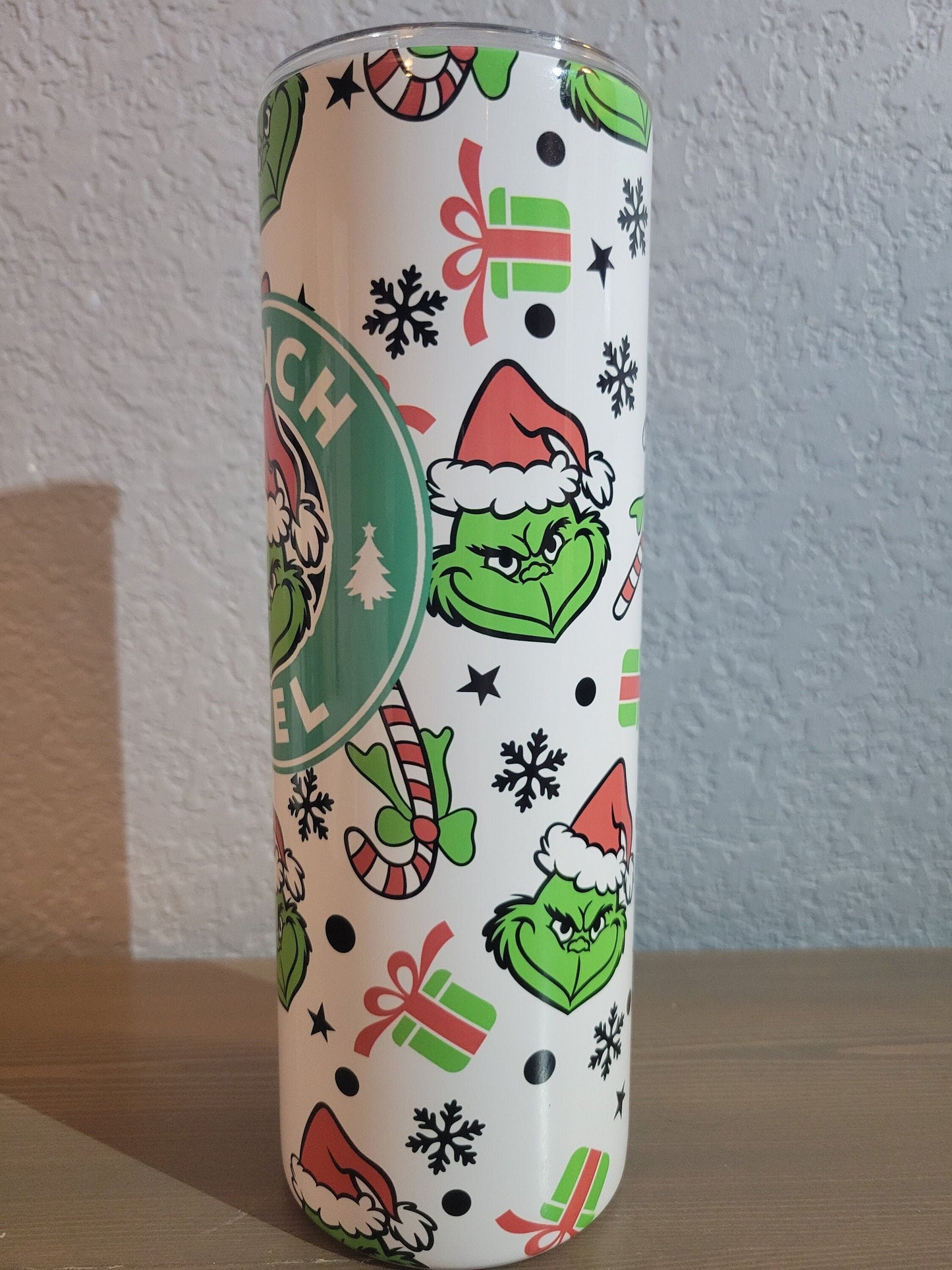 20 oz Tumbler**Grinch**Grinchmas**Grinch Fuel**Starbucks**Hot cup**cold cup**reusable cup** cup with lid and straw**Tumbler**