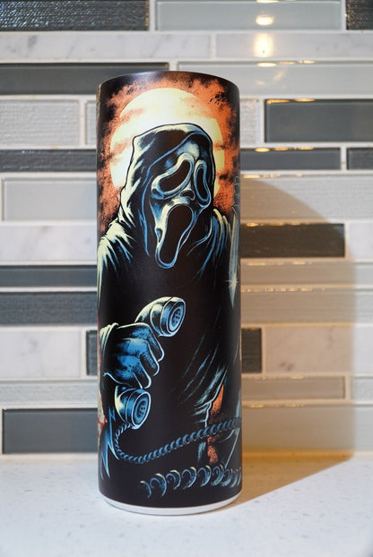 Glow in the dark**Halloween**Ghostface** 20 oz Tumbler