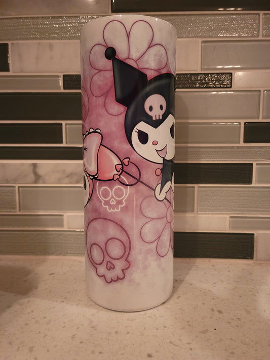 Evil Kitty*Hello**Kitty**Kuromi**Melody**20oz Skinny Tumbler**