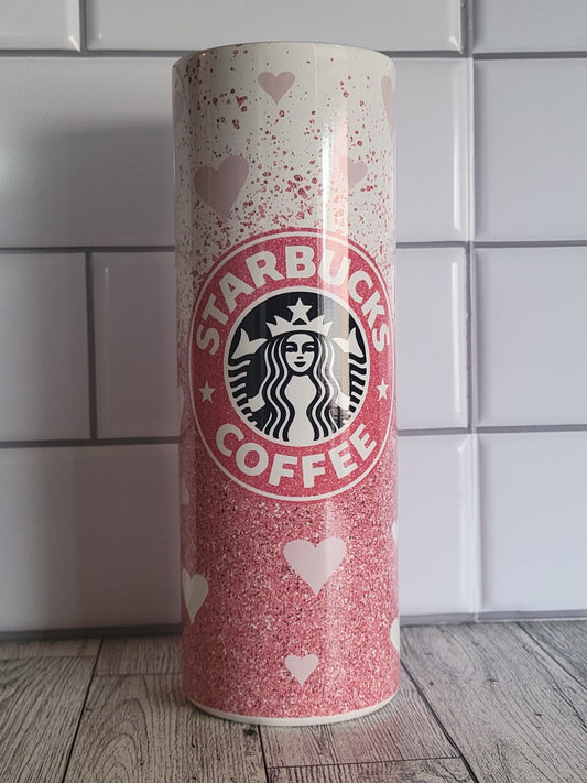 Valentines** hearts**Starbucks** 20oz**Tumbler**