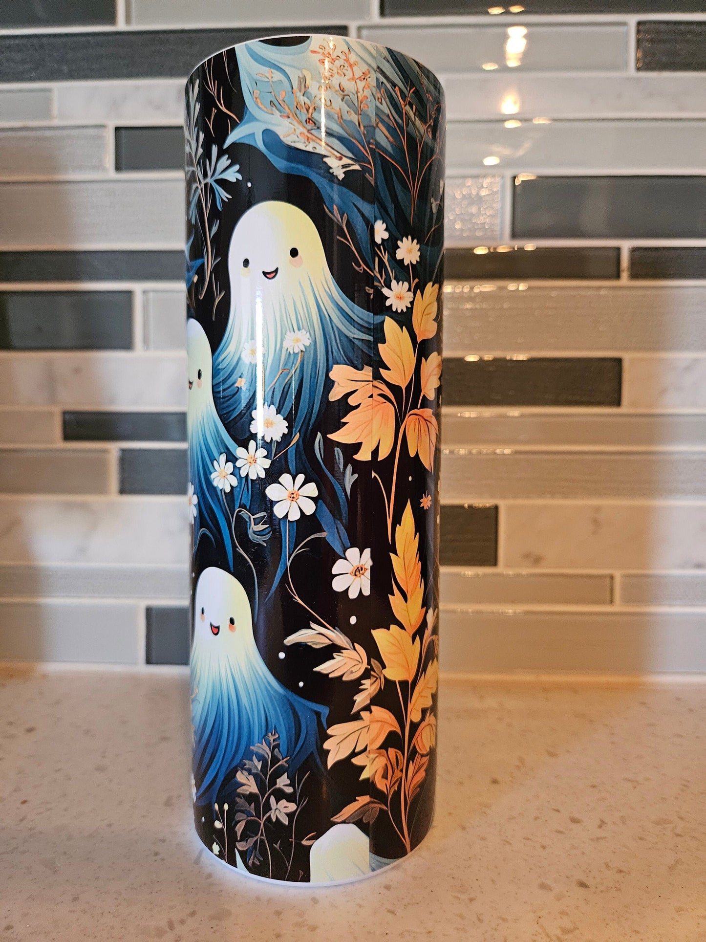 Spooky Vibes Season** Spooky Season**ghost**Fall**20 oz tumbler mover over hot girl summer Tumbler