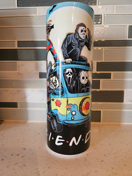 Friends**Ghostface**Jason** Michael Meyers**Pennywise**IT**Chucky**Horror**20 oz Tumbler