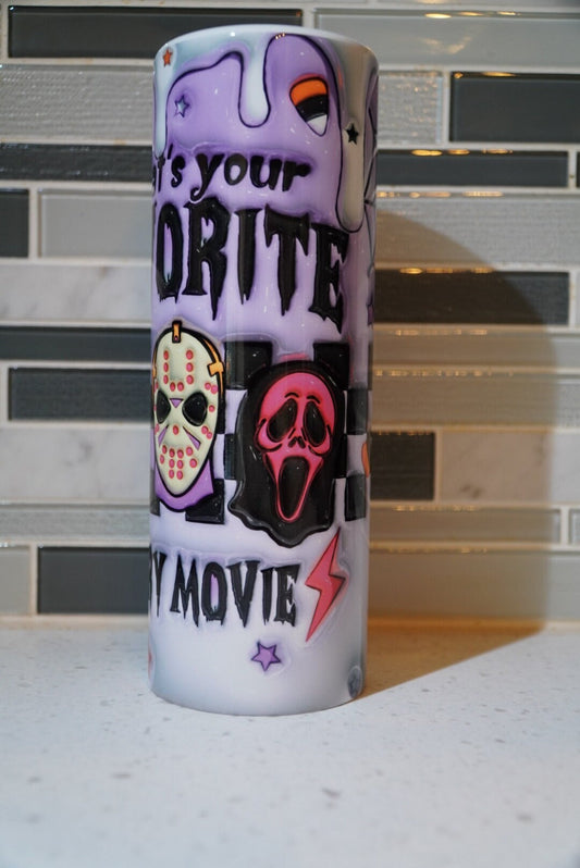 Jason**Micheal**Ghostface**Favorite Movie**3D puffy**20 oz Tumbler