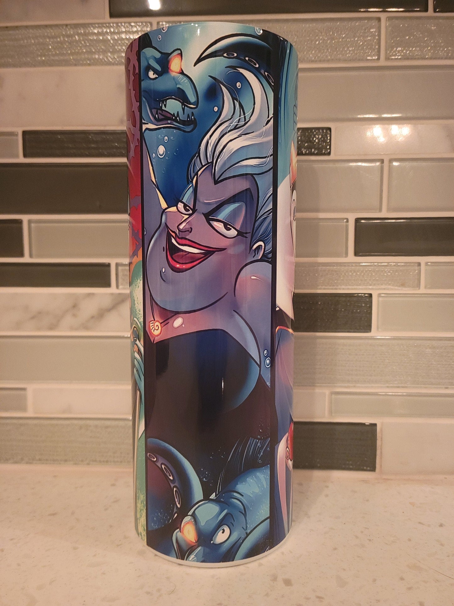 Villain***Evil Queen**Sea Witch**Cruella **Maleficent** 20 oz Skinny tumbler** cold and hot drink**