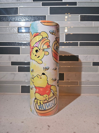 Winnie** Pooh Bear** 100 acre forest** 20oz**Tumbler**