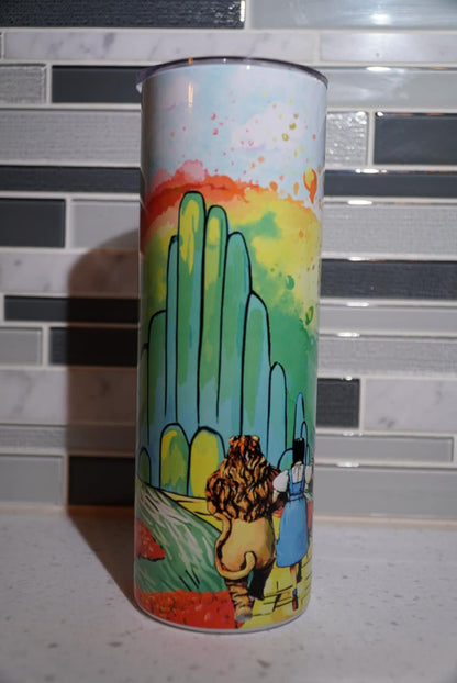 Wizard*dorothy*tin man* scarecrow*emerald*wicked* 20 oz Tumbler