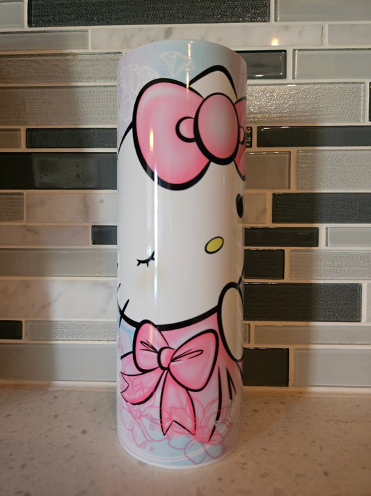 Kitty*Hello**20oz Skinny Tumbler**