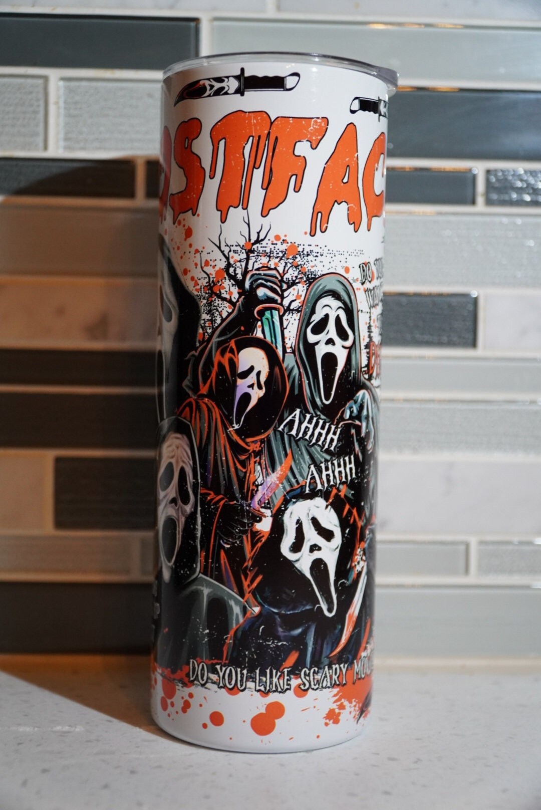 GhostFace**Scream**Horror**20 oz Tumbler