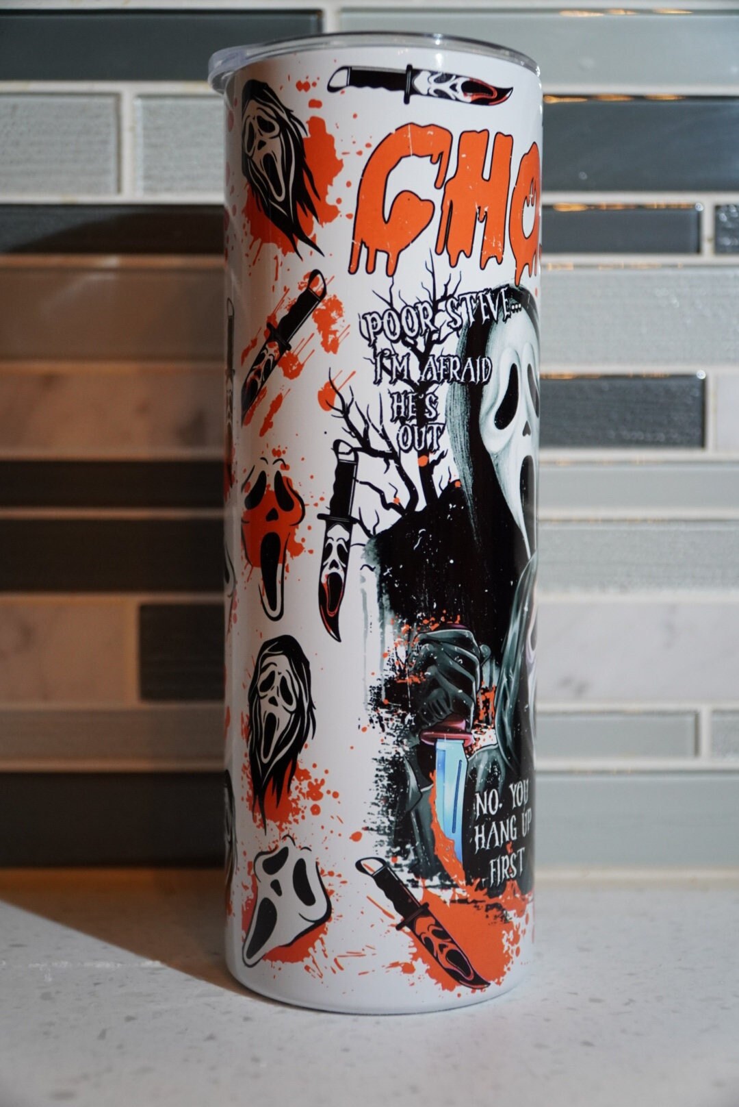 GhostFace**Scream**Horror**20 oz Tumbler