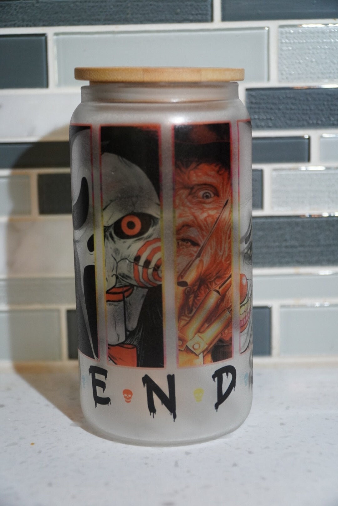 Horror Coffee***Freddy**Pennywise**Chucky***Jason***Ghost Face***16 oz Beer Glass