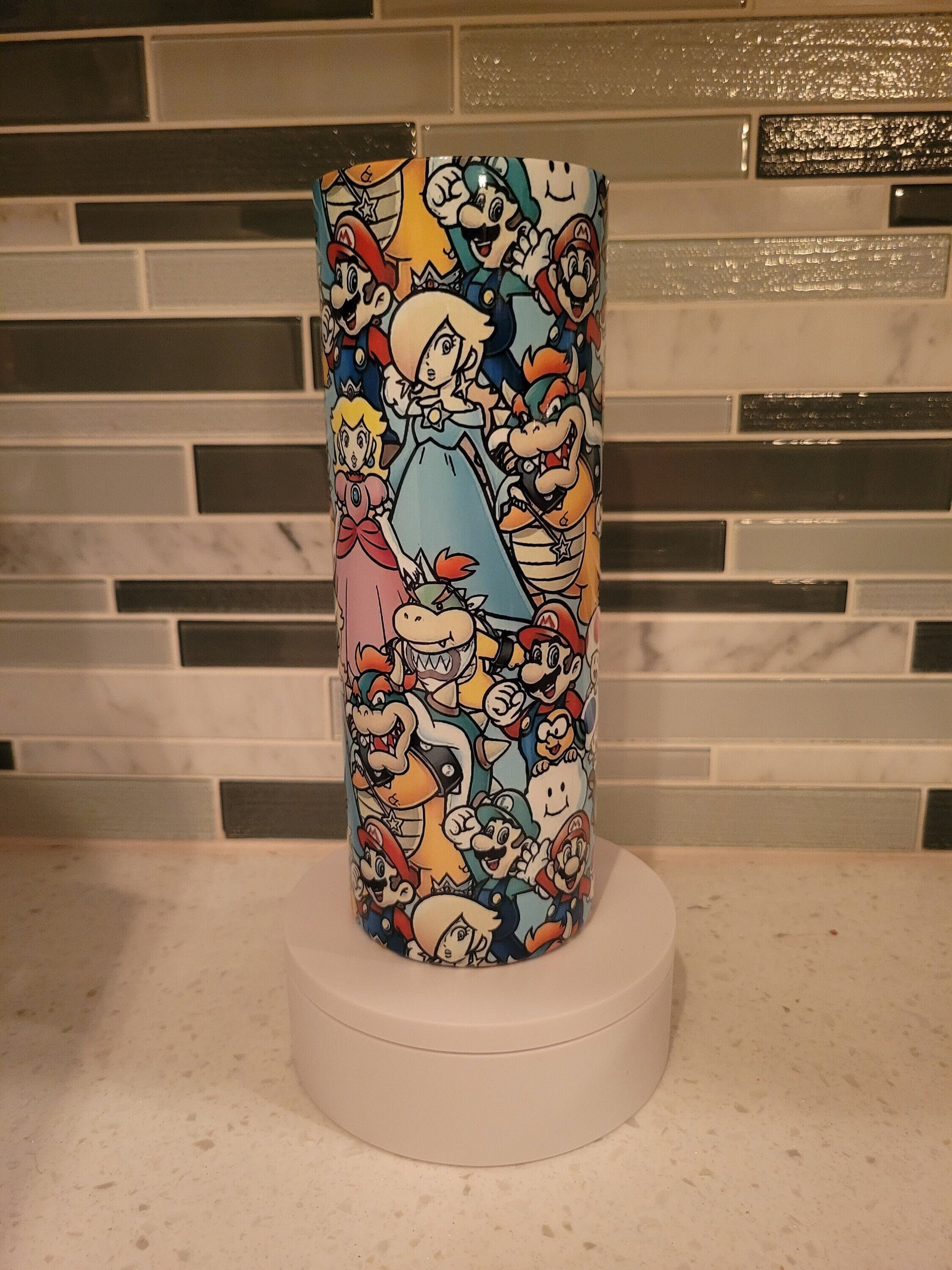 Gamer**peach**plumbers** super**20oz**Tumbler**