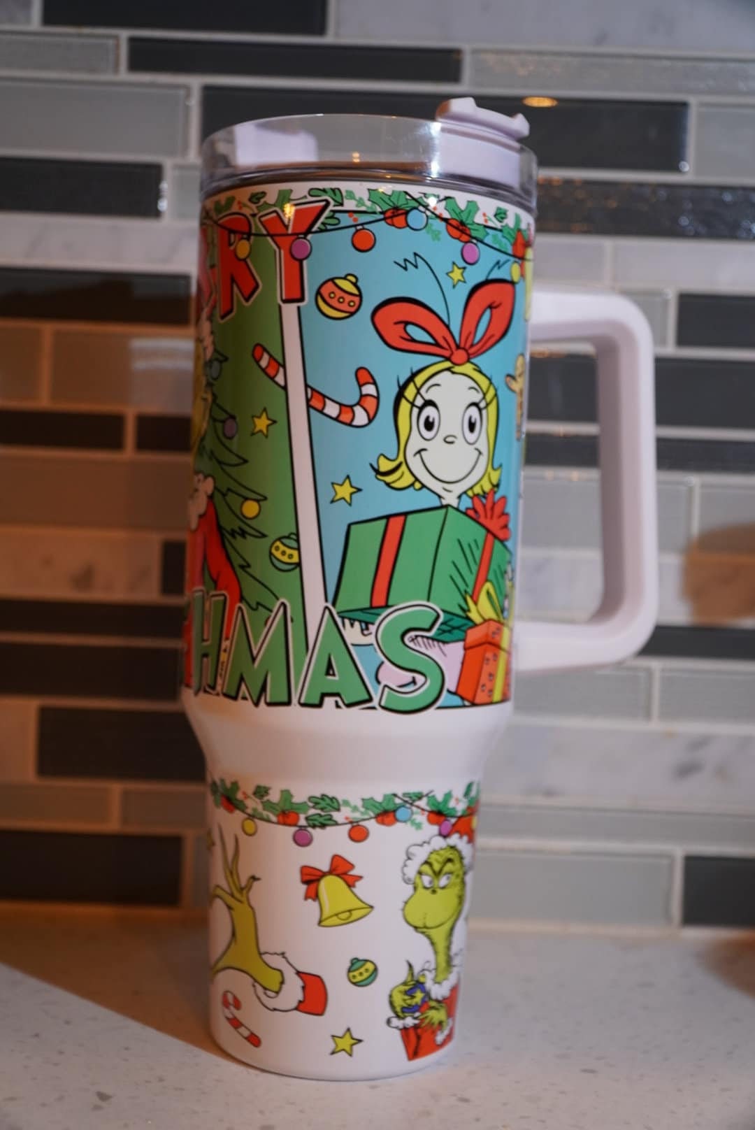 Grouch*whoville**who*green guy**christmas**40 oz Tumbler