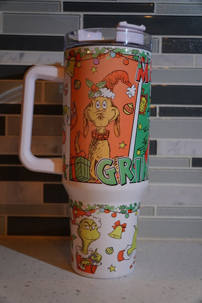 Grouch*whoville**who*green guy**christmas**40 oz Tumbler