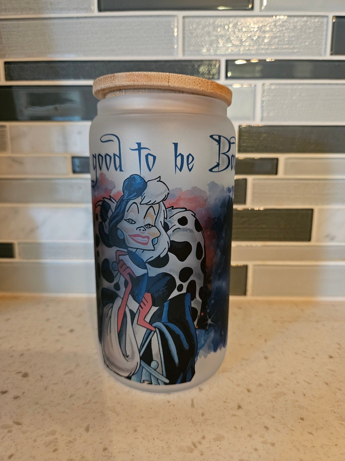 Villians Coffee**Cruella**Dalmatians**16 oz Beer Glass