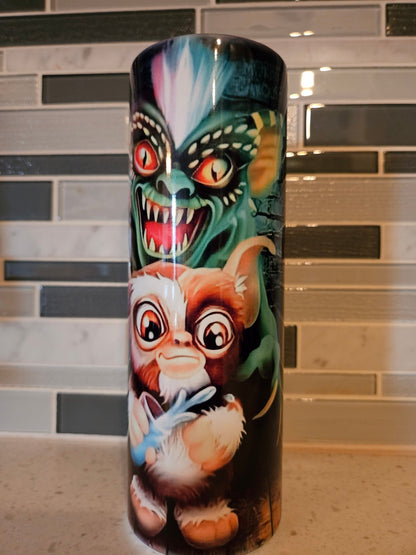 Gizmo**Gremlins**80&#39;s**movie**20oz Skinny Tumbler**