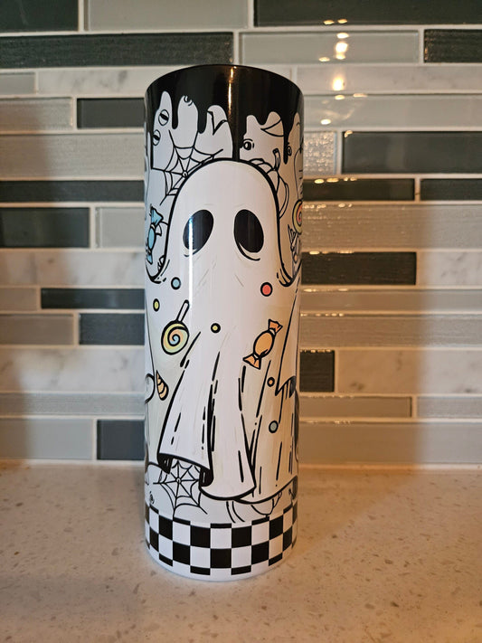 Spooky Vibes Season** Spooky Season**ghost**Fall*retro*20 oz tumbler mover over hot girl summer Tumbler