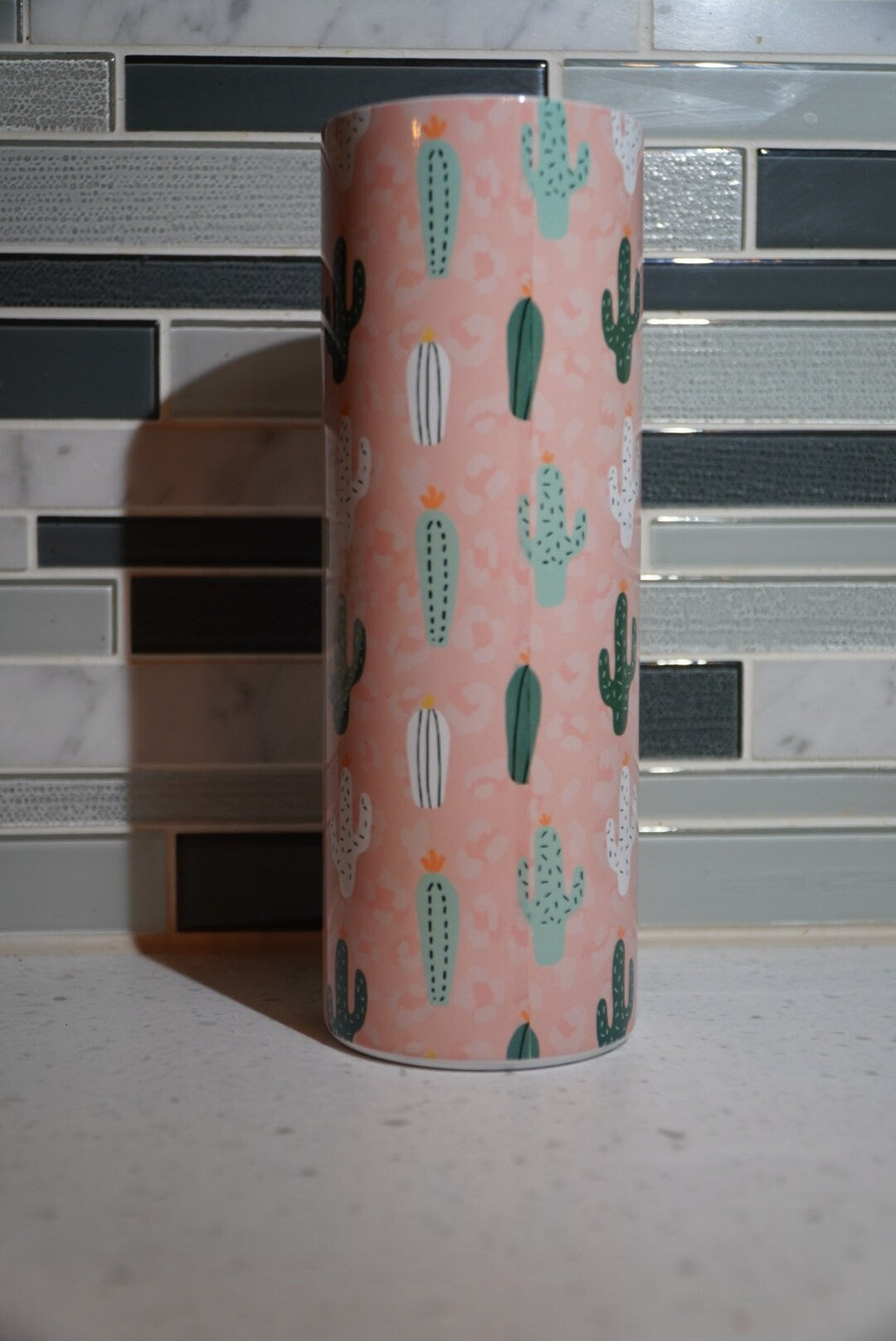 Not a Hugger**Cactus**Prick**pink** 20 oz Skinny Tumbler**